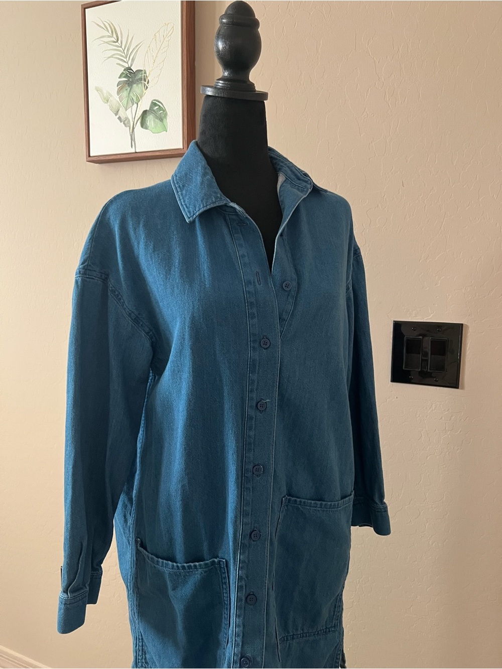 Cos Indigo Blue Cotton Jacket